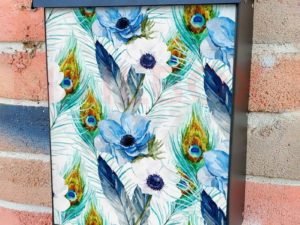 Feathers and Flowers Colonial Mailbox Cover