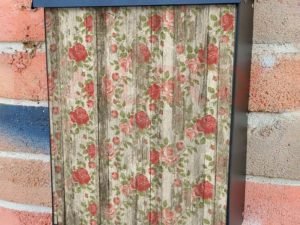 Painted Flowers on Wood #6 Colonial Mailbox Cover