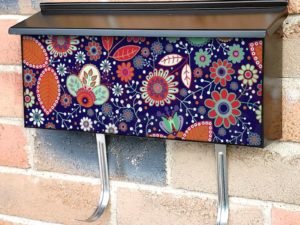 Cute Folk Flowers Townhouse Mailbox Cover