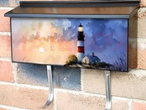Path to the Lighthouse Townhouse Mailbox Cover