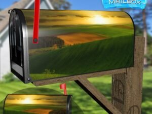 Sunset in Tuscany Decorative Rural Farm Mailbox Cover