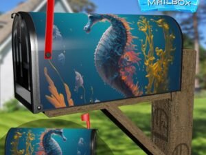 Beautiful Seahorse #2 Decorative Rural Farm Mailbox Cover
