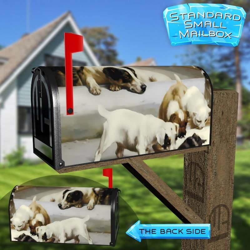 Lunch by W. H Trood Decorative Rural Farm Mailbox Cover - Image 2