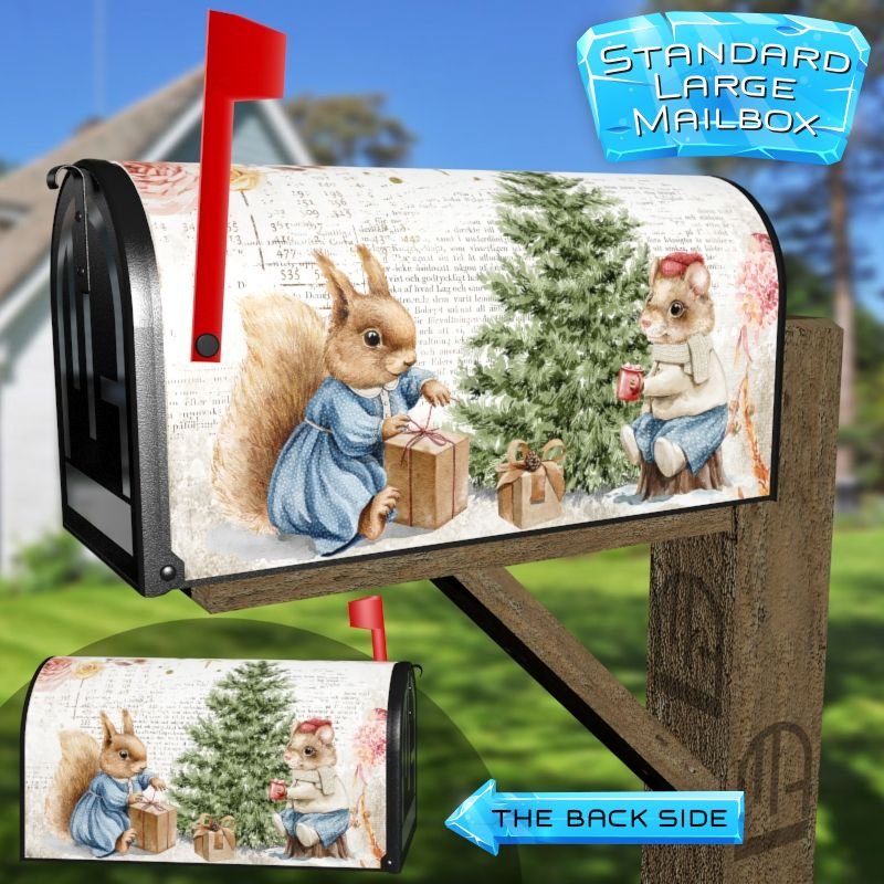 Victorian Christmas Design #3 Decorative Rural Farm Mailbox Cover