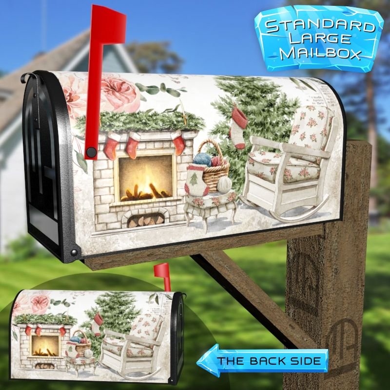 Victorian Christmas Design #6 Decorative Rural Farm Mailbox Cover