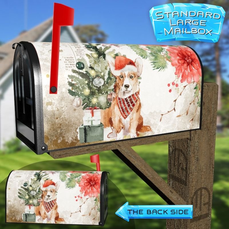 Victorian Christmas Design #7 Decorative Rural Farm Mailbox Cover