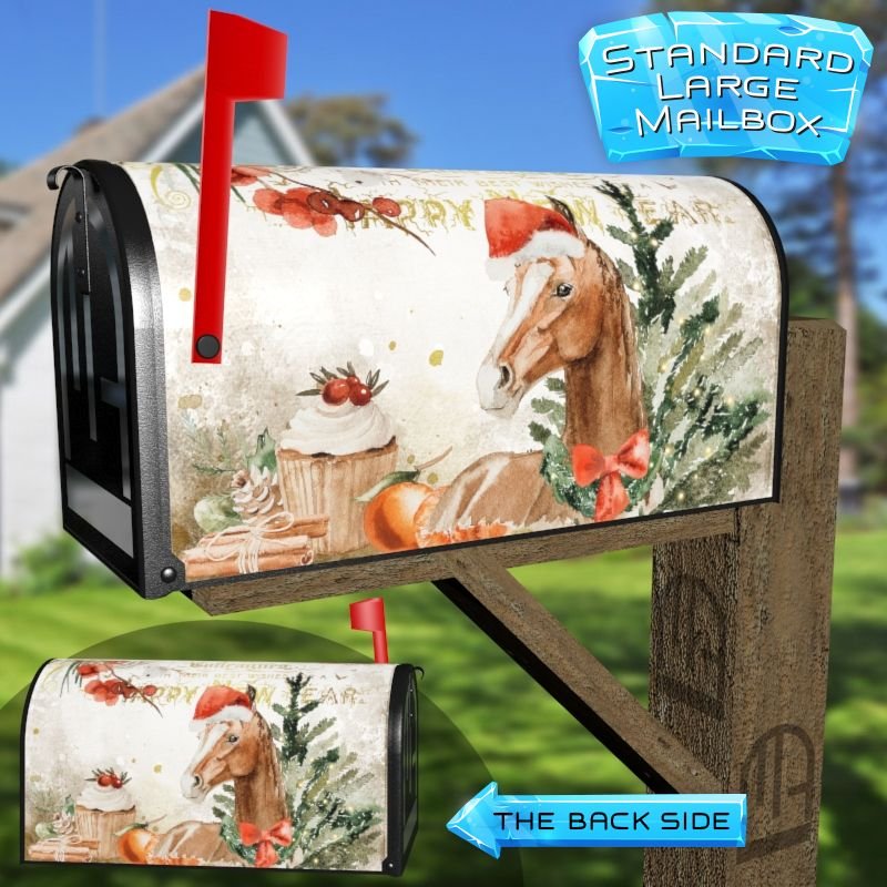 Victorian Christmas Design #9 Decorative Rural Farm Mailbox Cover