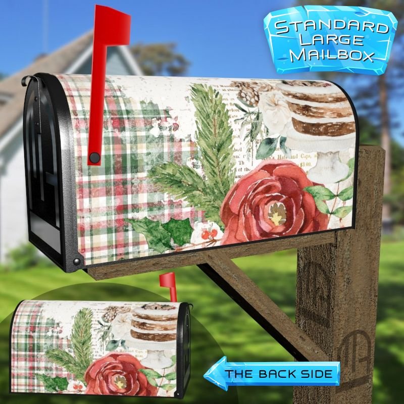 Victorian Christmas Design #11 Decorative Rural Farm Mailbox Cover