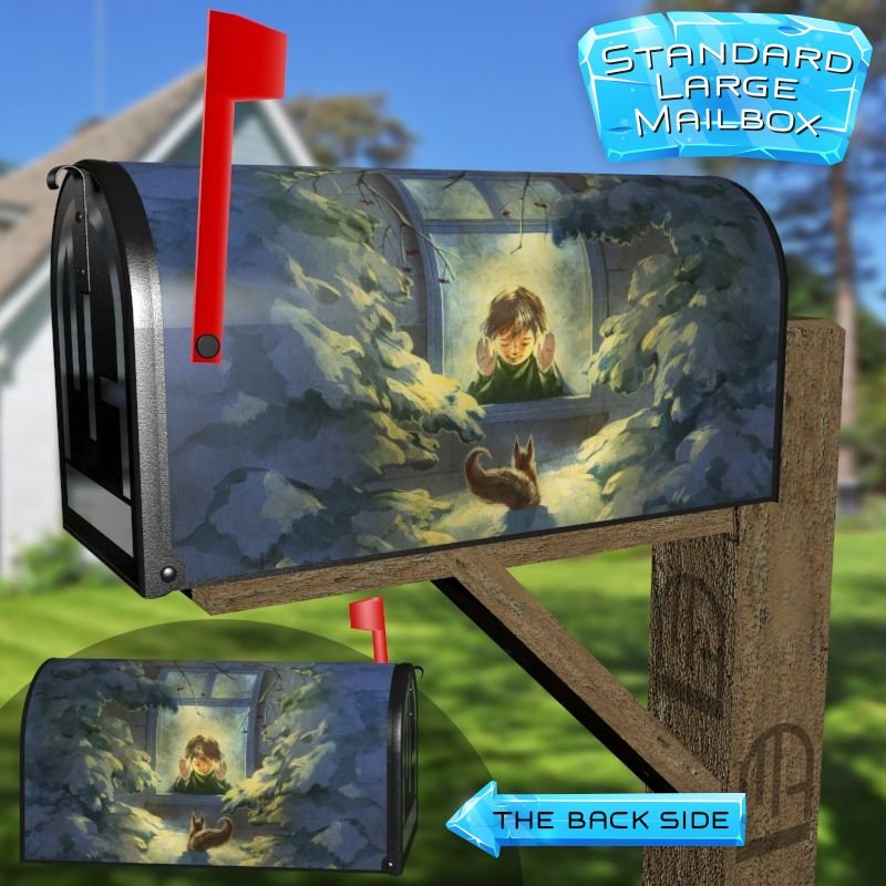 Christmas Visitor Decorative Rural Farm Mailbox Cover