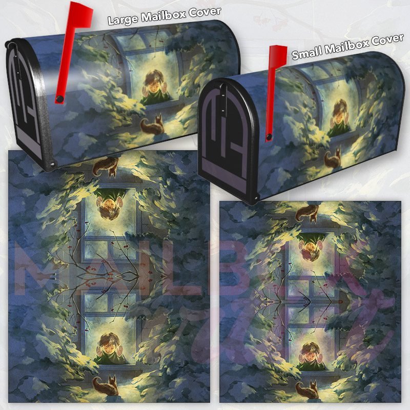 Christmas Visitor Decorative Rural Farm Mailbox Cover - Image 3
