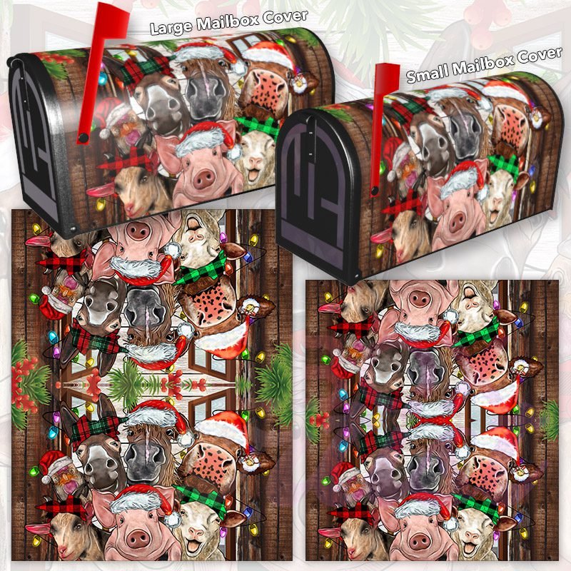 Greetings from The Barnyard Animals Decorative Rural Farm Mailbox Cover - Image 3