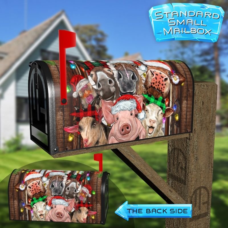 Greetings from The Barnyard Animals Decorative Rural Farm Mailbox Cover - Image 2
