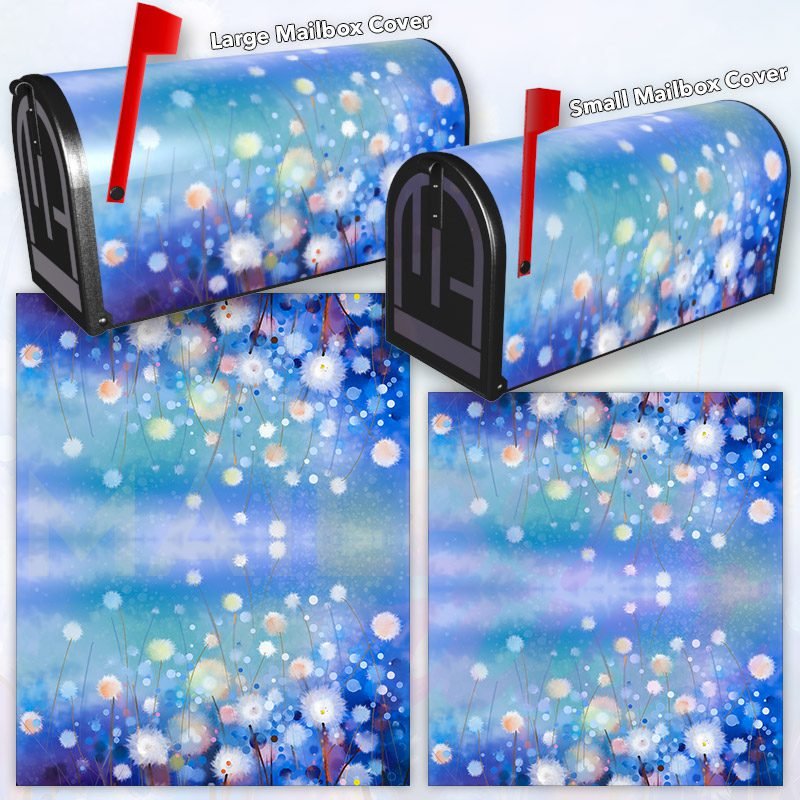 Dandelion Flowers in the Meadow Decorative Rural Farm Mailbox Cover - Image 3