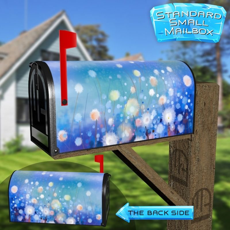 Dandelion Flowers in the Meadow Decorative Rural Farm Mailbox Cover - Image 2