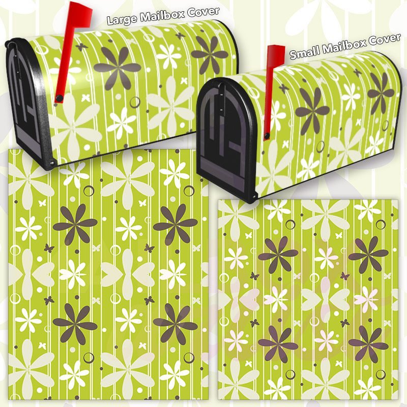 Cute Retro Flowers Decorative Rural Farm Mailbox Cover - Image 3