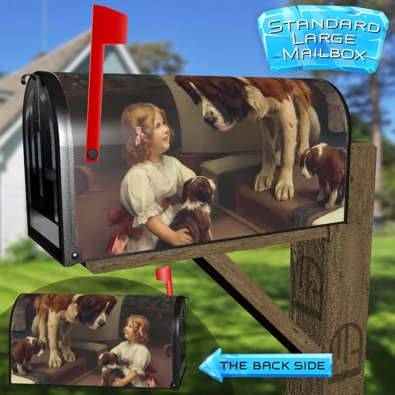 Here He Comes by Arthur John Elsley Decorative Rural Farm Mailbox Cover