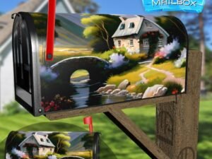 Cute Summer Cottage Decorative Rural Farm Mailbox Cover