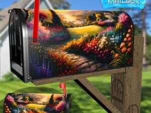Summer in Tuscany #2 Decorative Rural Farm Mailbox Cover