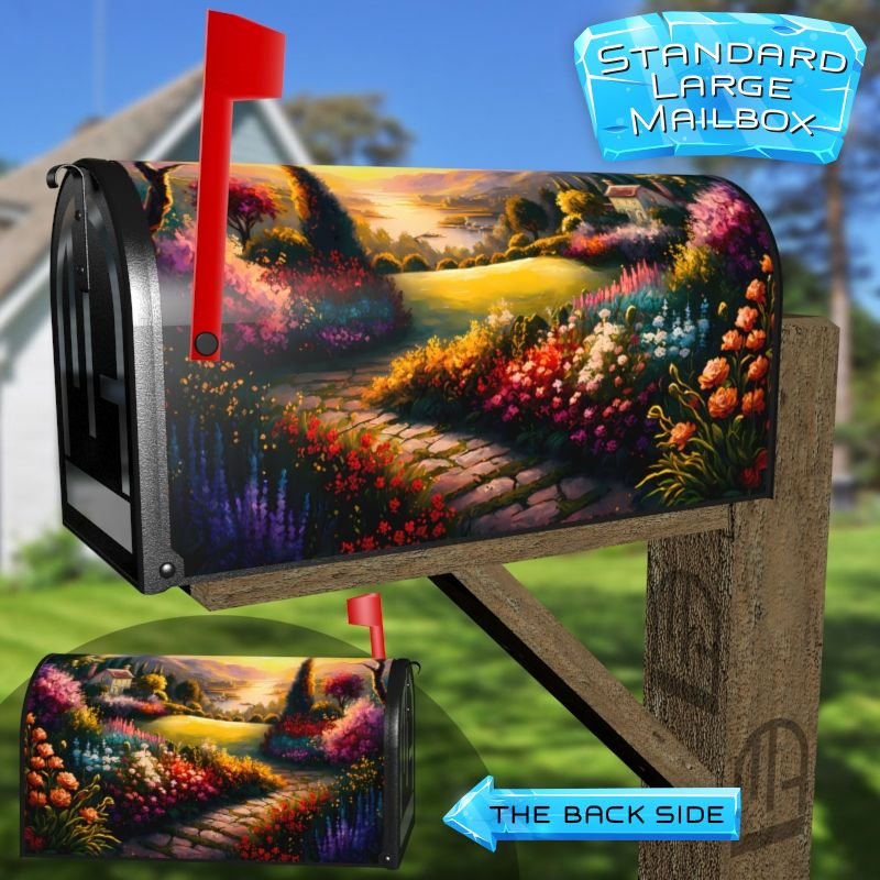 Summer in Tuscany #2 Decorative Rural Farm Mailbox Cover