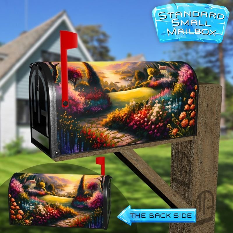 Summer in Tuscany #2 Decorative Rural Farm Mailbox Cover - Image 2