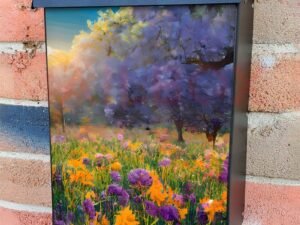 Summer Morning in the Meadow Colonial Mailbox Cover