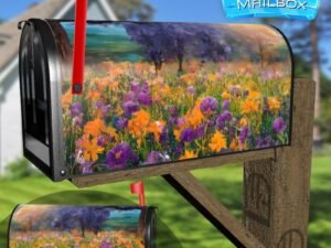 Summer Morning in the Meadow Decorative Rural Farm Mailbox Cover
