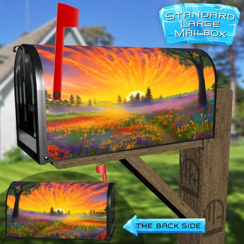 Good Morning Sunshine Decorative Rural Farm Mailbox Cover