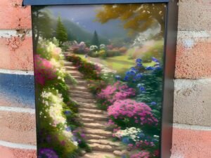 Blooming Summer Staircase Colonial Mailbox Cover