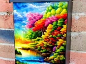 The Colors of Summer Colonial Mailbox Cover