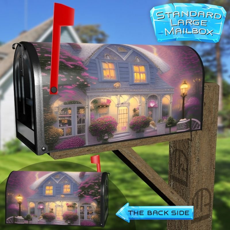 Summer House at the Lake #2 Decorative Rural Farm Mailbox Cover