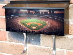 Baseball Game Sport Arena 1 Townhouse Mailbox Cover