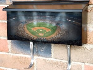 Baseball Game Sport Arena 2 Townhouse Mailbox Cover