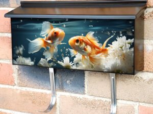Underwater Pair Of Fish In The Sea Townhouse Mailbox Cover