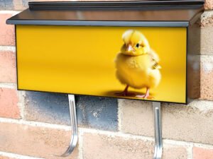 Easter Day Little Easter Chicken Townhouse Mailbox Cover