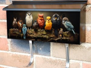 Birds On Tree Townhouse Mailbox Cover