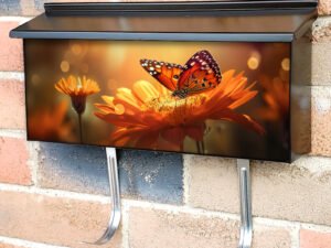 Field Of Daisies In Golden Rays Of The Setting Sun In Spring Townhouse Mailbox Cover