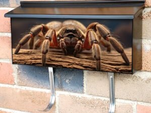 Tarantula On Tree Branch Townhouse Mailbox Cover