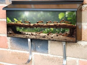 Teamwork Team Of Ants Costructing Bridge Townhouse Mailbox Cover