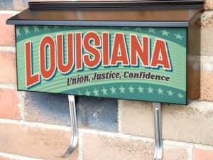 US States Louisiana Townhouse Mailbox Cover