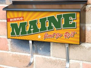 US States Maine Townhouse Mailbox Cover