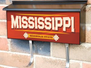 US States Mississippi Townhouse Mailbox Cover