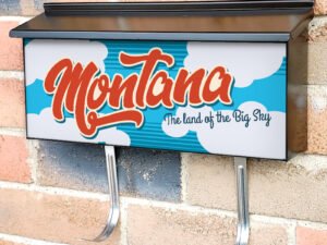 US States Montana Townhouse Mailbox Cover