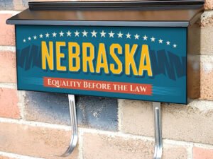 US States Nebraska Townhouse Mailbox Cover