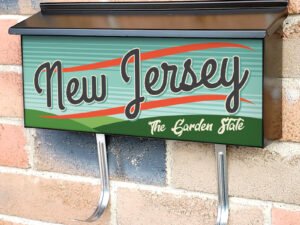 US States New Jersey Townhouse Mailbox Cover