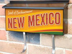 US States New Mexico Townhouse Mailbox Cover