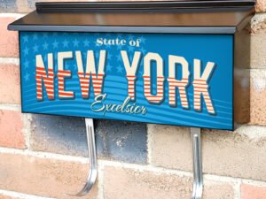 US States New York Townhouse Mailbox Cover