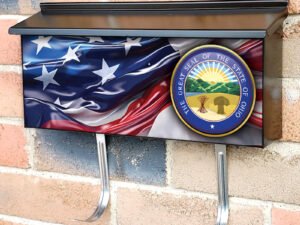 US States Ohio State Seal Townhouse Mailbox Cover