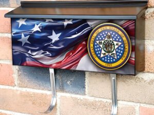 US States Oklahoma State Seal Townhouse Mailbox Cover