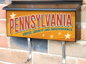 US States Pennsylvania Townhouse Mailbox Cover