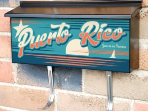 US States Puerto Rico Townhouse Mailbox Cover